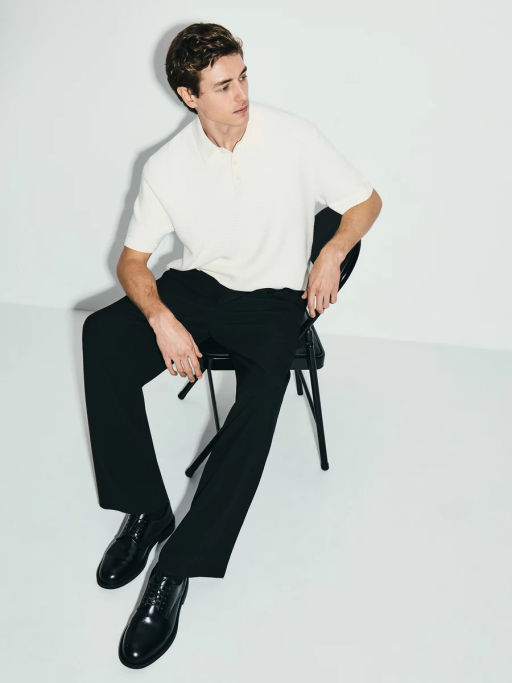 Джемпер поло текстурной вязки / Zarina