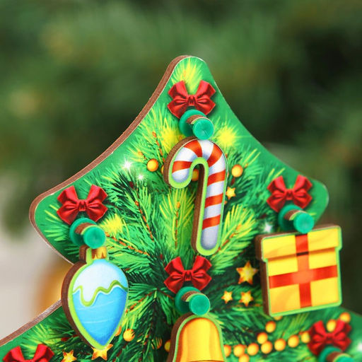 Развивающая игрушка Ёлочка 15х20 см - Лесная мастерская фото 3