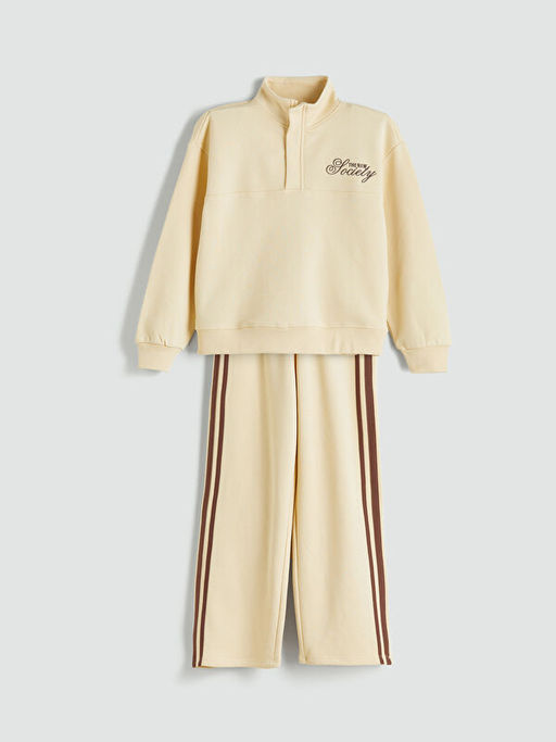 Dik Yaka K?z ?ocuk Kal?n E?ofman Tak?m