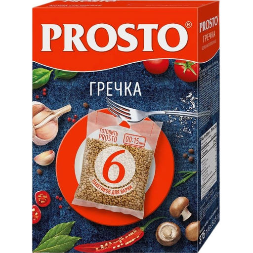 Prosto Крупа гречневая Гречка 375гр (6*62,5)