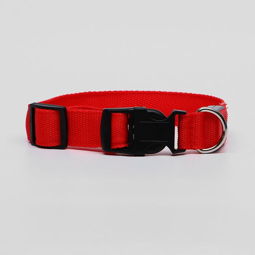 Ошейник с подсветкой размер М, ОШ 40-48 х 2,5 см, 3 режима свечения красный - Пижон фото 2