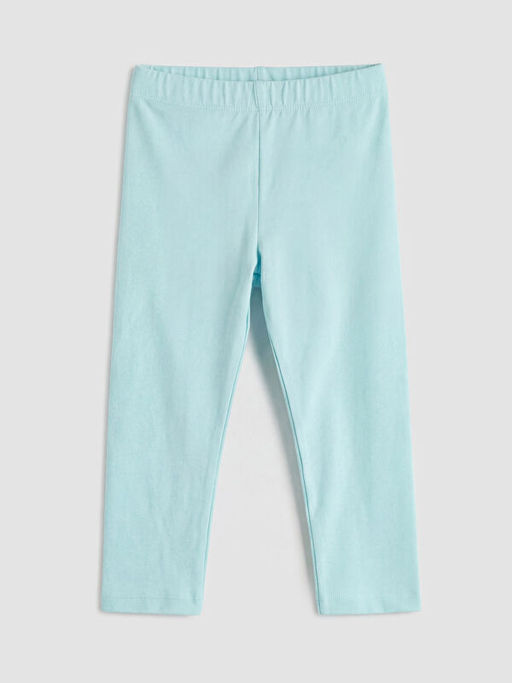 Beli Lastikli Bask?l? K?z ?ocuk Tayt 2li