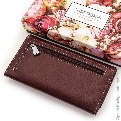 Большой женский кожаный кошелек Sergio Valentini СВ 8090-572  фото 3
