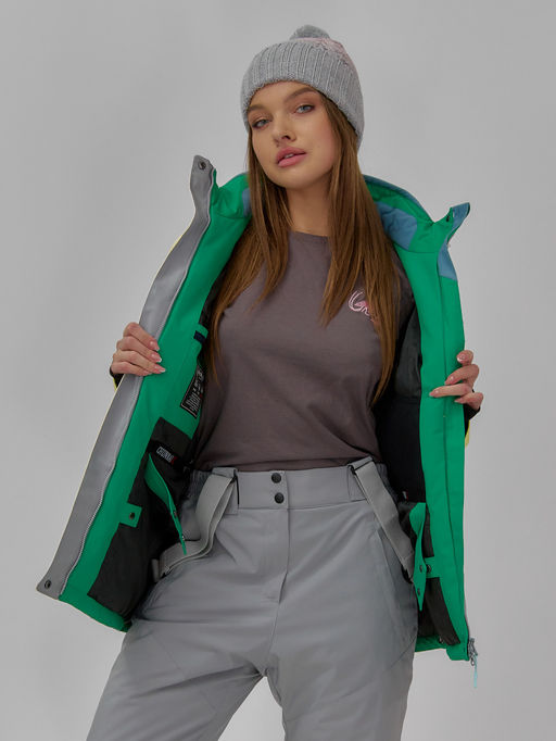 Горнолыжная куртка Chunmai 709J женская желтая утеплитель 380–480 г/м²  фото 7