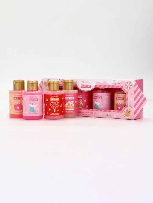 Гель для душа Волшебство рядом, новогодний набор 4 шт, URAL LAB