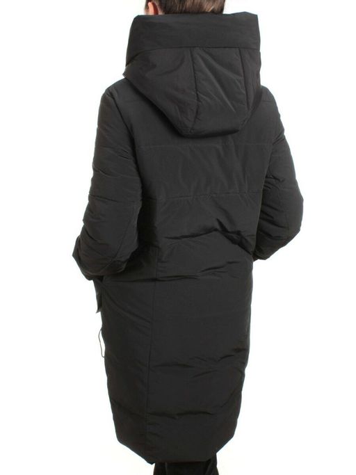 21-972 BLACK Пальто зимнее женское AIKESDFRS