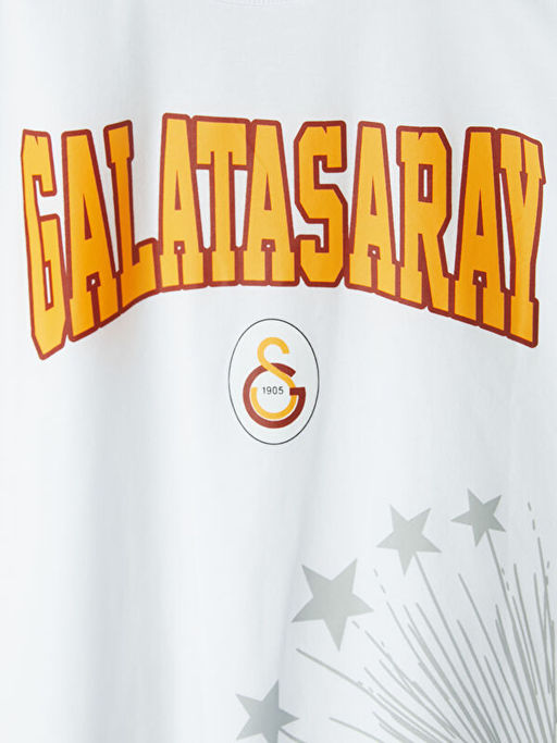Bisiklet Yaka Galatasaray Bask?l? Erkek ?ocuk Ti??rt