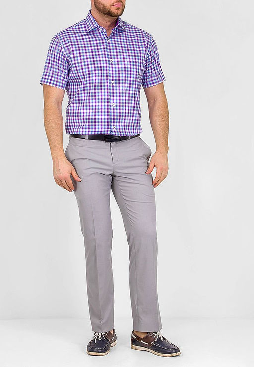 Сорочка мужская короткий рукав GREG 725/101/5473/Z/1  фото 4