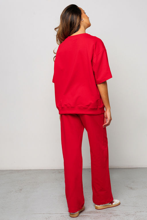 Костюм брючный с футболкой 403RED
