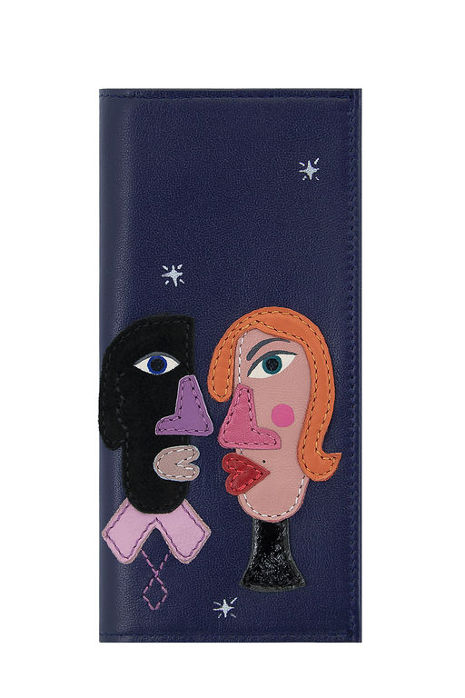Кошелек с аппликацией ДС-5-278 синий