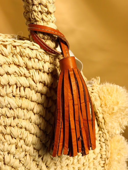 Сумка плетёная на молнии из соломы, 45×6×55 см