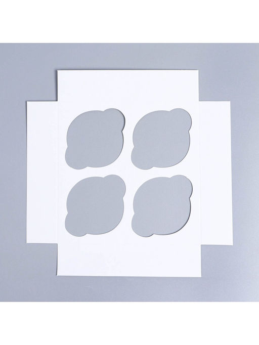 Цена за 5 шт. Коробка подарочная для 4 капкейков «Цветы», 16×16×10 см, с окном