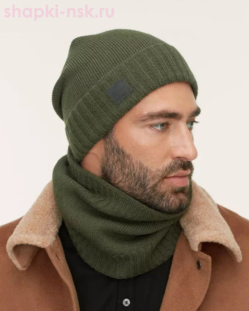 LL 131 PE 131 Комплект мужской флис (шапка+снуд) (57-59)