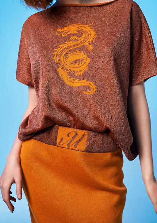 N2407 джемпер женский оранжевый - Mozart фото 3