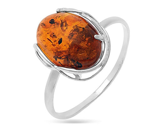 Кольцо, янтарь, СПН3094