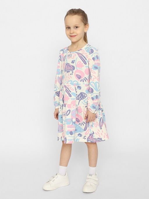 CRB wear/CSKG 63440-21-350 Платье для девочки,экрю/Ex.Cherubino  фото 4