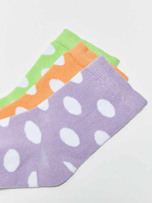 Puantiyeli K?z ?ocuk Soket ?orap 3l? - Waikiki фото 3