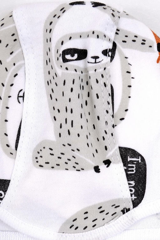 Crockid _ К 8037/друзья ленивцы на белом чепчик яс  фото 2