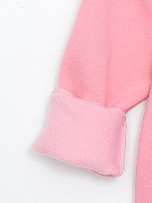 Bisiklet Yaka Bask?l? K?z ?ocuk Sweatshirt - Waikiki фото 3