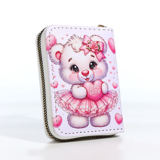 Кошелёк детский «Мишутка», на молнии, белый