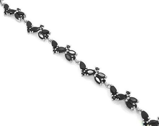 Браслет из серебра сапфир корунд, Калетта