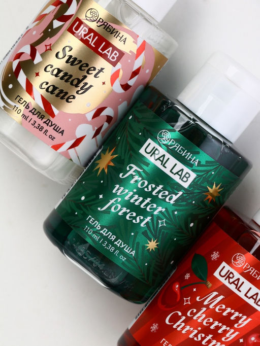 У_Winter Melody Набор в треугольной HNY, 3 геля для душа по 100 мл (10872543)