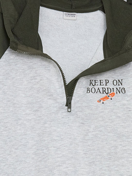 Kap??onlu Erkek ?ocuk Sweatshirt - Waikiki фото 3