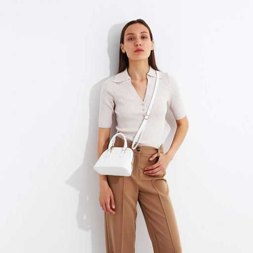 Сумка-клатч на клапане, цвет белый - Simaland фото 7