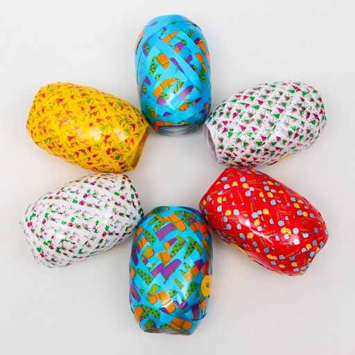 Лента упаковочная «С днём рождения», МИКС, 0.5 см × 10 м