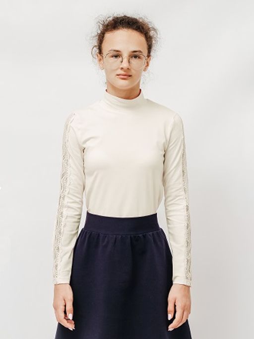 CRB wear/CWJG 63196-21 Водолазка для девочки,экрю/Ex.Cherubino