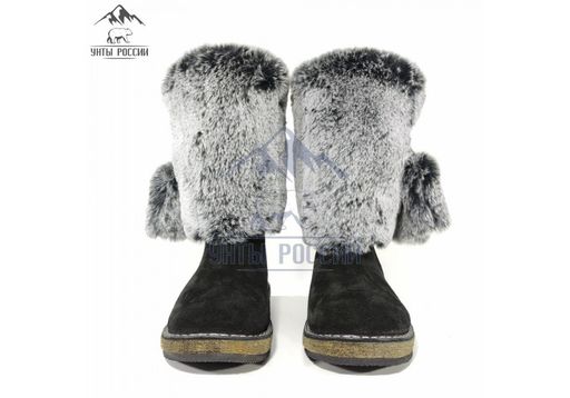 Унты Детские, заяц, войлочная подошва