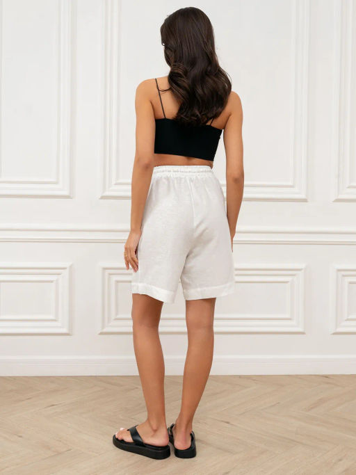 Шорты женские Лён-2 Светло-голубой - Modamica фото 12