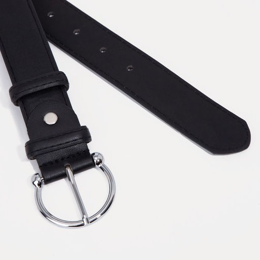 Ремень, ширина 3,5 см, винт, цвет чёрный - Simaland фото 2