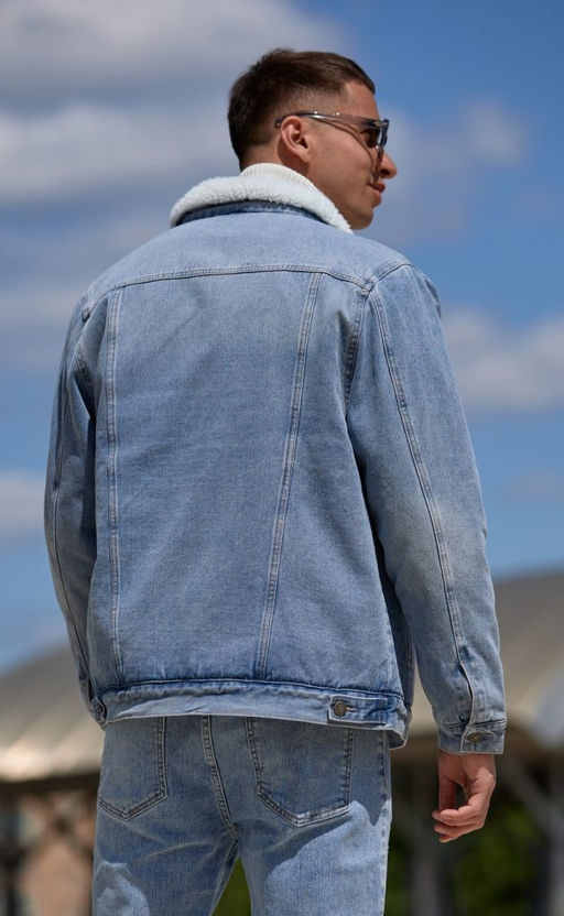 Куртка джинс утепл F021-1370-01W l.blue