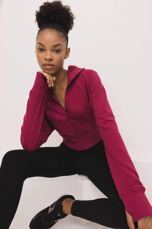 Укороченный толстый свитшот DeFactoFit с капюшоном и двойным карманом на молнии фото 2