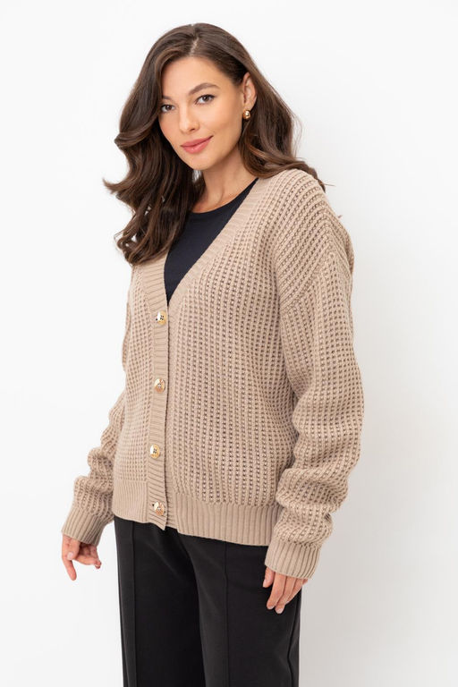 ЕВ 30200/ш/бежевый кардиган жен - Very neat фото 3