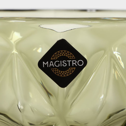 Креманка Magistro «Круиз», 350 мл, d=12 см, стекло, зелёная