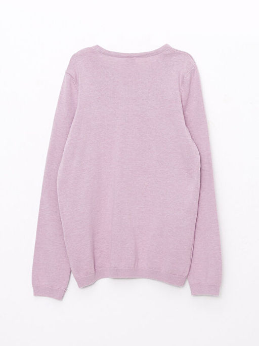 Bisiklet Yaka Basic Uzun Kollu K?z ?ocuk Triko Kazak - Waikiki фото 2