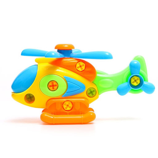 Конструктор винтовой Вертолёт, с отвёрткой, 18 деталей, МИКС - Simaland фото 2