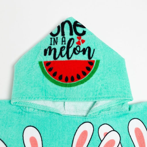 Полотенце-пончо детское махровое Крошка Я Зайчики 60х120см, 100% хлопок, 300гр/м2  фото 8