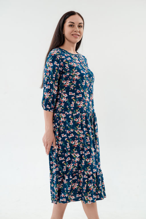 Платье женское из кулирки Софи сакура - Амадэль фото 6