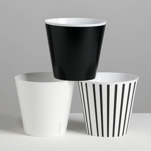 Набор кашпо для цветов 3 в 1 «Beautiful», тиснение, 0,8 л, 11 х 12 см