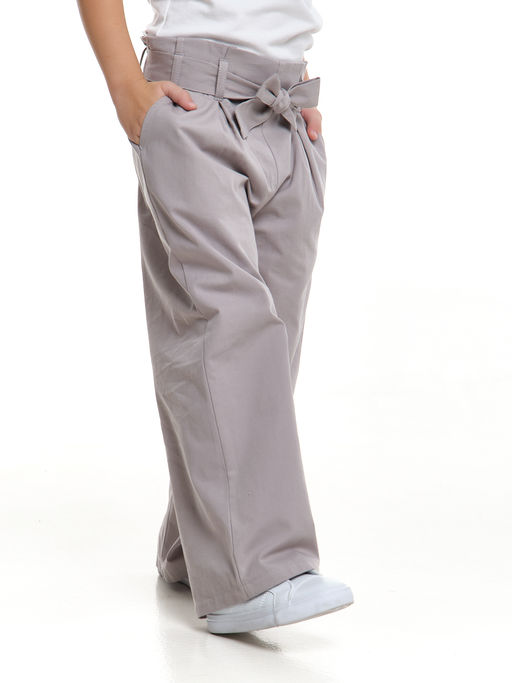 Брюки для девочки прямого кроя UD 7157 св.серый - Mini maxi фото 3