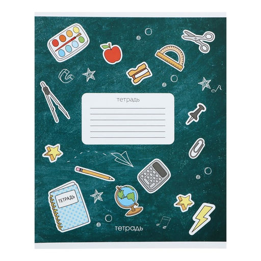 Комплект тетрадей из 10 штук Calligrata Школа, 12 листов в линейку, обложка мелованный картон, ВД-лак, блок офсет, белизна 95%, 4 вида по 2 штуки + 2 МИКС  фото 3