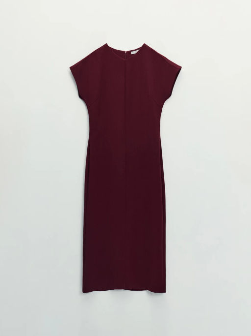 Платье миди с V-образным вырезом / Zarina  фото 6