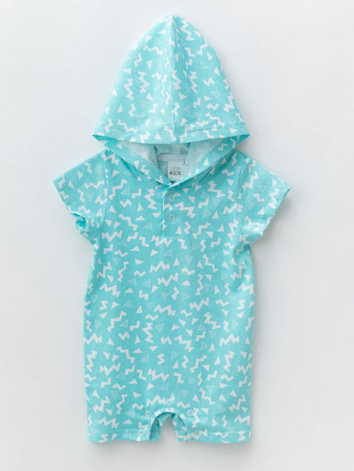 Песочник хлопковый с капюшоном, песочный - Lesi kids фото 6