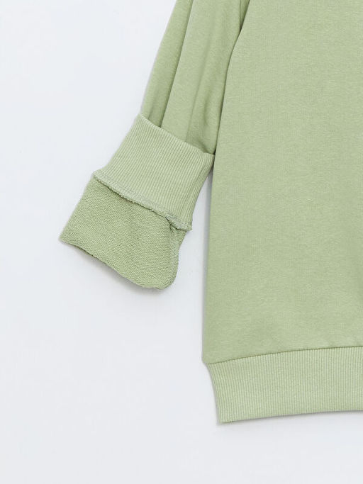 Bisiklet Yaka Basic Uzun Kollu Erkek ?ocuk Sweatshirt - Waikiki фото 2
