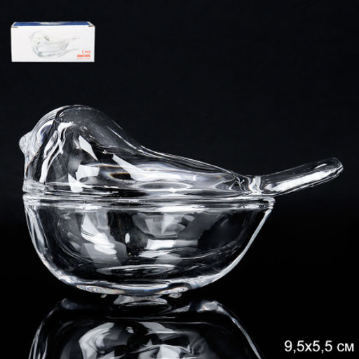 Икорница Птичка 9,5х5,5 см / WT-469 /уп 72/