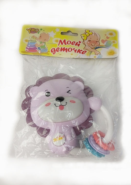 YakoToys. Погремушка "Львёнок" цвет в ассорт., в пакете 16,5*21 см. арт.M1663-9