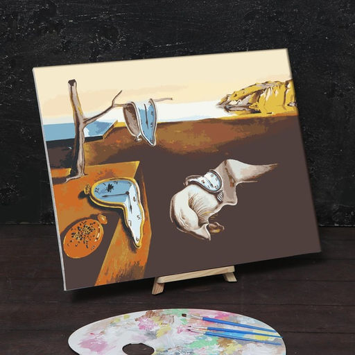 Картина по номерам на холсте с подрамником «Постоянство памяти» Сальвадор Дали, 40×50 см